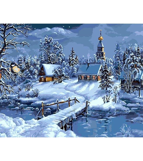 Snow In Hogsmeade Harry Potter Paint By Number - NumPaints - Paint by  numbers